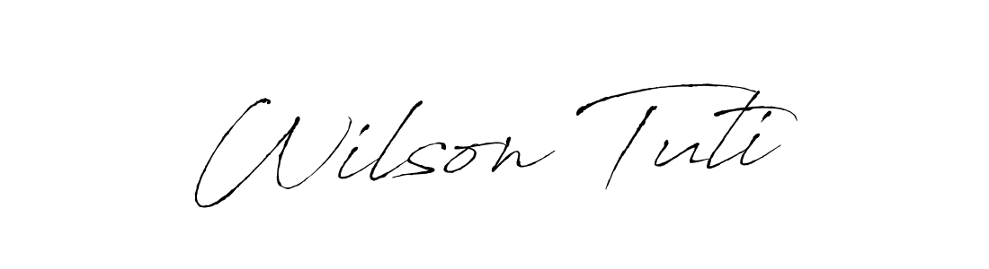 Wilson Tuti stylish signature style. Best Handwritten Sign (Antro_Vectra) for my name. Handwritten Signature Collection Ideas for my name Wilson Tuti. Wilson Tuti signature style 6 images and pictures png