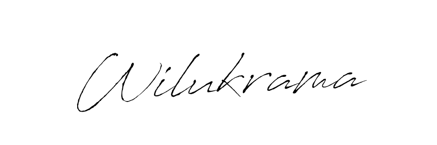 How to make Wilukrama signature? Antro_Vectra is a professional autograph style. Create handwritten signature for Wilukrama name. Wilukrama signature style 6 images and pictures png