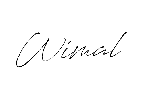 Make a beautiful signature design for name Wimal. With this signature (Antro_Vectra) style, you can create a handwritten signature for free. Wimal signature style 6 images and pictures png