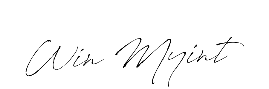 How to make Win Myint signature? Antro_Vectra is a professional autograph style. Create handwritten signature for Win Myint name. Win Myint signature style 6 images and pictures png