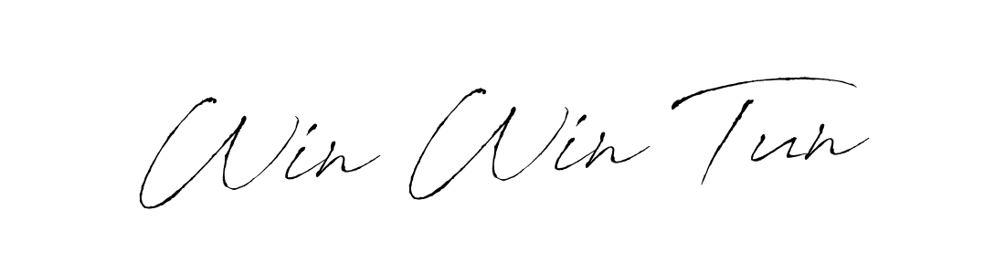 if you are searching for the best signature style for your name Win Win Tun. so please give up your signature search. here we have designed multiple signature styles  using Antro_Vectra. Win Win Tun signature style 6 images and pictures png