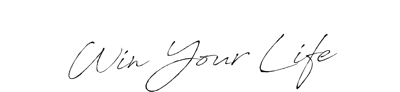 Make a short Win Your Life signature style. Manage your documents anywhere anytime using Antro_Vectra. Create and add eSignatures, submit forms, share and send files easily. Win Your Life signature style 6 images and pictures png