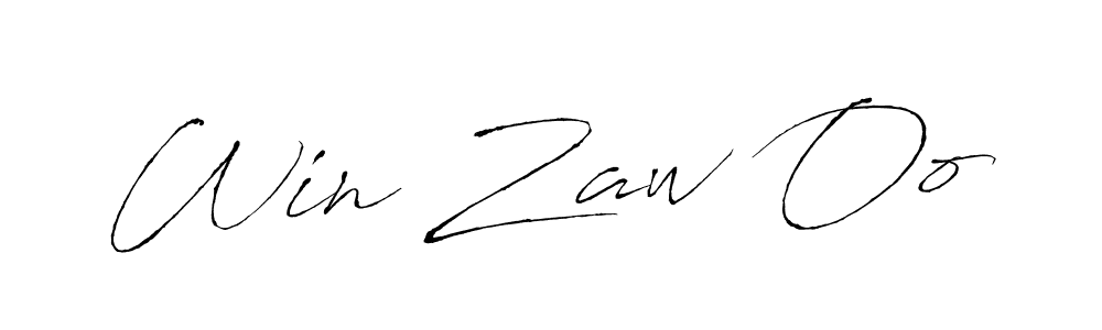 Make a beautiful signature design for name Win Zaw Oo. With this signature (Antro_Vectra) style, you can create a handwritten signature for free. Win Zaw Oo signature style 6 images and pictures png