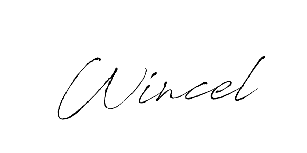 Antro_Vectra is a professional signature style that is perfect for those who want to add a touch of class to their signature. It is also a great choice for those who want to make their signature more unique. Get Wincel name to fancy signature for free. Wincel signature style 6 images and pictures png