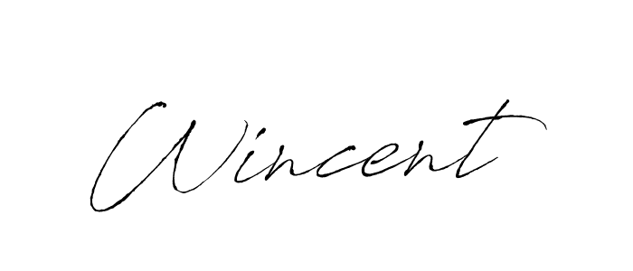 Antro_Vectra is a professional signature style that is perfect for those who want to add a touch of class to their signature. It is also a great choice for those who want to make their signature more unique. Get Wincent name to fancy signature for free. Wincent signature style 6 images and pictures png