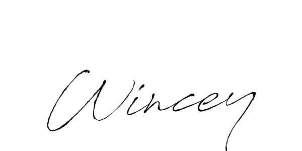 Wincey stylish signature style. Best Handwritten Sign (Antro_Vectra) for my name. Handwritten Signature Collection Ideas for my name Wincey. Wincey signature style 6 images and pictures png