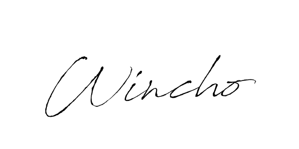Also we have Wincho name is the best signature style. Create professional handwritten signature collection using Antro_Vectra autograph style. Wincho signature style 6 images and pictures png
