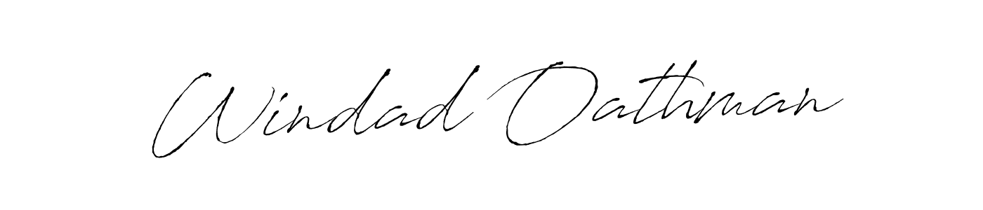 Create a beautiful signature design for name Windad Oathman. With this signature (Antro_Vectra) fonts, you can make a handwritten signature for free. Windad Oathman signature style 6 images and pictures png