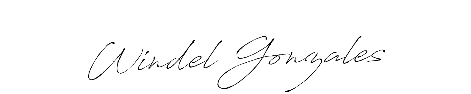 Also we have Windel Gonzales name is the best signature style. Create professional handwritten signature collection using Antro_Vectra autograph style. Windel Gonzales signature style 6 images and pictures png