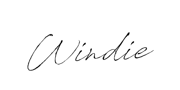 How to make Windie name signature. Use Antro_Vectra style for creating short signs online. This is the latest handwritten sign. Windie signature style 6 images and pictures png