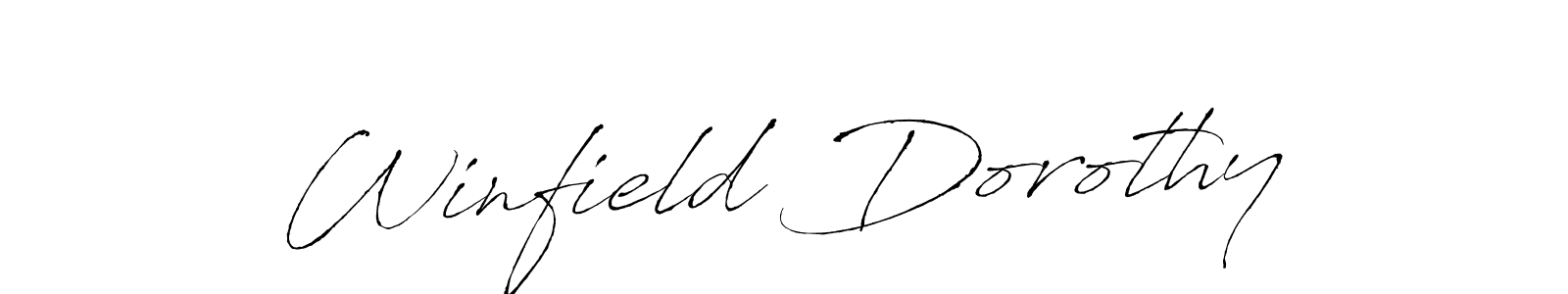 Make a beautiful signature design for name Winfield Dorothy. Use this online signature maker to create a handwritten signature for free. Winfield Dorothy signature style 6 images and pictures png