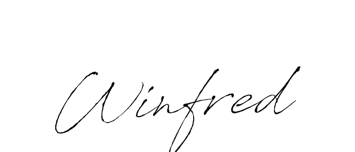 You should practise on your own different ways (Antro_Vectra) to write your name (Winfred) in signature. don't let someone else do it for you. Winfred signature style 6 images and pictures png