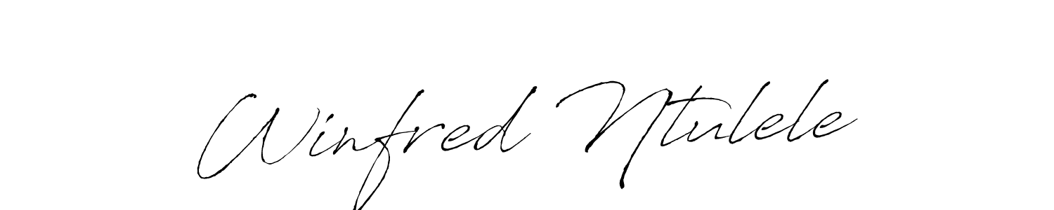 How to make Winfred Ntulele signature? Antro_Vectra is a professional autograph style. Create handwritten signature for Winfred Ntulele name. Winfred Ntulele signature style 6 images and pictures png