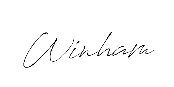 Also we have Winham name is the best signature style. Create professional handwritten signature collection using Antro_Vectra autograph style. Winham signature style 6 images and pictures png