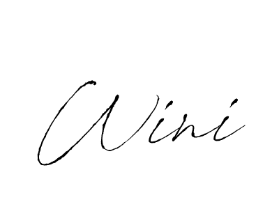 How to Draw Wini signature style? Antro_Vectra is a latest design signature styles for name Wini. Wini signature style 6 images and pictures png