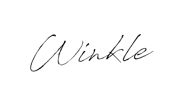 Design your own signature with our free online signature maker. With this signature software, you can create a handwritten (Antro_Vectra) signature for name Winkle. Winkle signature style 6 images and pictures png