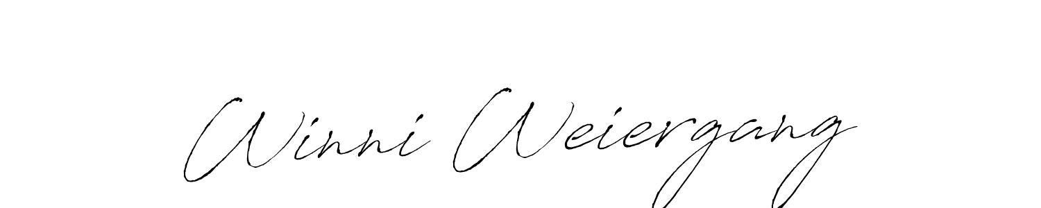 It looks lik you need a new signature style for name Winni Weiergang. Design unique handwritten (Antro_Vectra) signature with our free signature maker in just a few clicks. Winni Weiergang signature style 6 images and pictures png