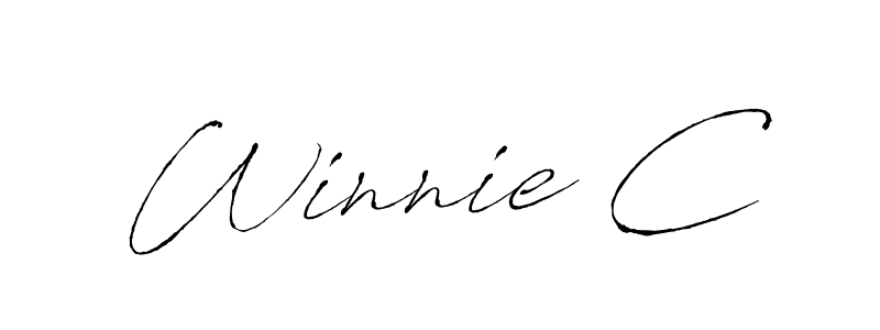 Also You can easily find your signature by using the search form. We will create Winnie C name handwritten signature images for you free of cost using Antro_Vectra sign style. Winnie C signature style 6 images and pictures png