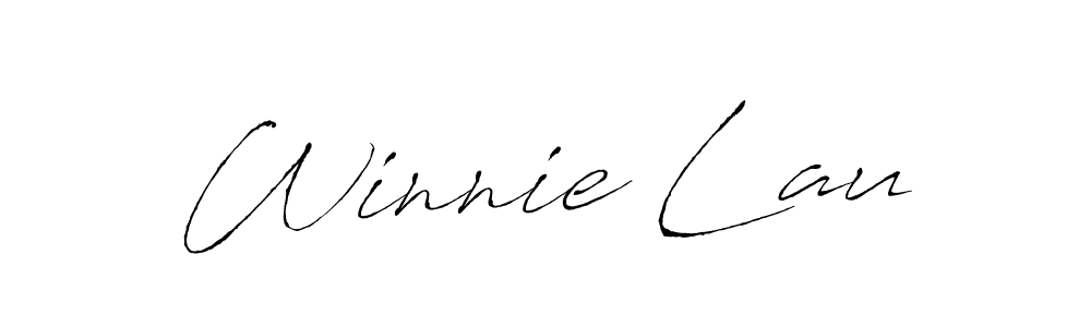 How to make Winnie Lau name signature. Use Antro_Vectra style for creating short signs online. This is the latest handwritten sign. Winnie Lau signature style 6 images and pictures png