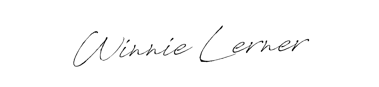Similarly Antro_Vectra is the best handwritten signature design. Signature creator online .You can use it as an online autograph creator for name Winnie Lerner. Winnie Lerner signature style 6 images and pictures png