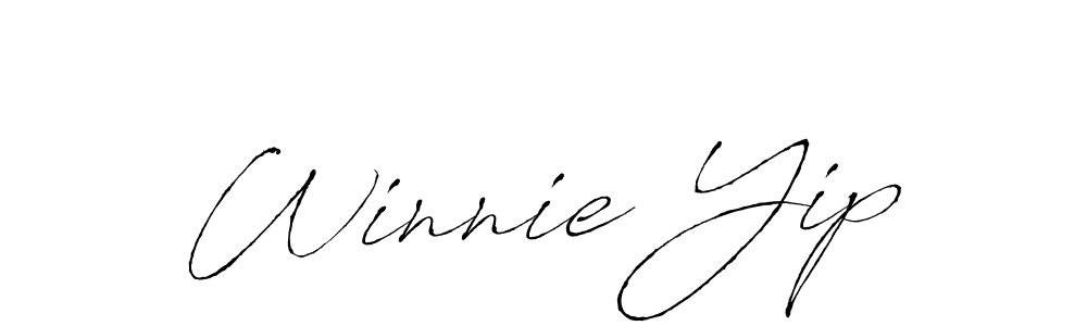 Use a signature maker to create a handwritten signature online. With this signature software, you can design (Antro_Vectra) your own signature for name Winnie Yip. Winnie Yip signature style 6 images and pictures png