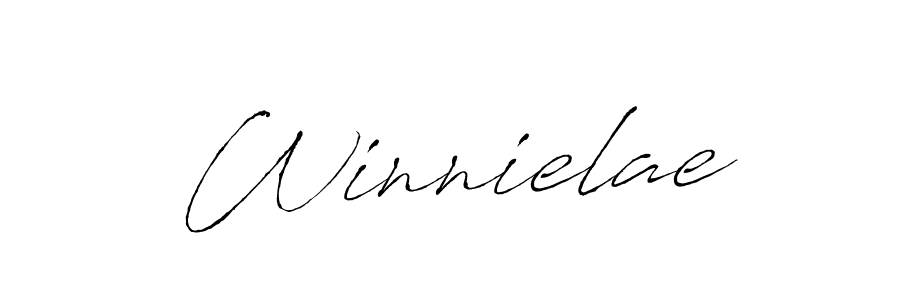 How to make Winnielae signature? Antro_Vectra is a professional autograph style. Create handwritten signature for Winnielae name. Winnielae signature style 6 images and pictures png