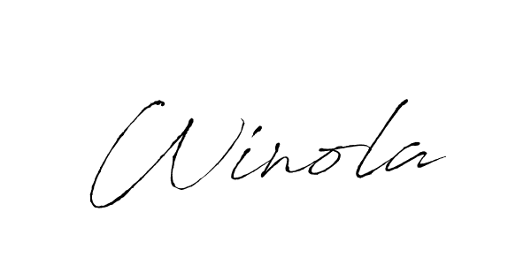 How to Draw Winola signature style? Antro_Vectra is a latest design signature styles for name Winola. Winola signature style 6 images and pictures png