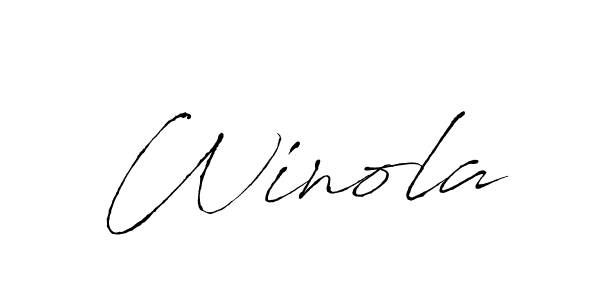 How to Draw Winola signature style? Antro_Vectra is a latest design signature styles for name Winola. Winola signature style 6 images and pictures png