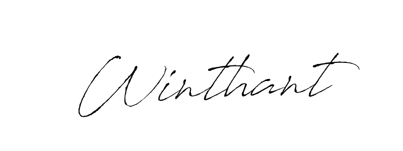 Design your own signature with our free online signature maker. With this signature software, you can create a handwritten (Antro_Vectra) signature for name Winthant. Winthant signature style 6 images and pictures png