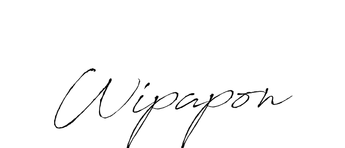 Design your own signature with our free online signature maker. With this signature software, you can create a handwritten (Antro_Vectra) signature for name Wipapon. Wipapon signature style 6 images and pictures png