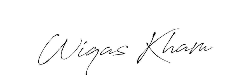 You should practise on your own different ways (Antro_Vectra) to write your name (Wiqas Kham) in signature. don't let someone else do it for you. Wiqas Kham signature style 6 images and pictures png