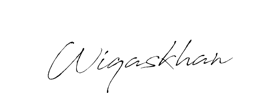 if you are searching for the best signature style for your name Wiqaskhan. so please give up your signature search. here we have designed multiple signature styles  using Antro_Vectra. Wiqaskhan signature style 6 images and pictures png