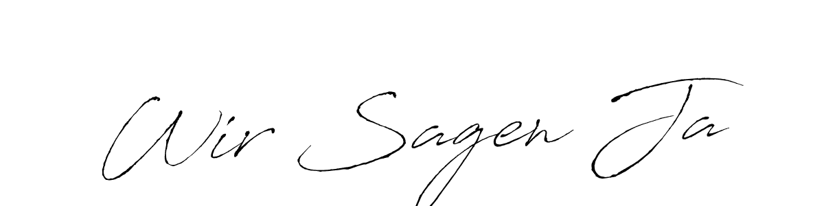 Create a beautiful signature design for name Wir Sagen Ja. With this signature (Antro_Vectra) fonts, you can make a handwritten signature for free. Wir Sagen Ja signature style 6 images and pictures png