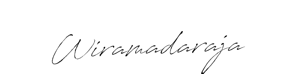 Create a beautiful signature design for name Wiramadaraja. With this signature (Antro_Vectra) fonts, you can make a handwritten signature for free. Wiramadaraja signature style 6 images and pictures png