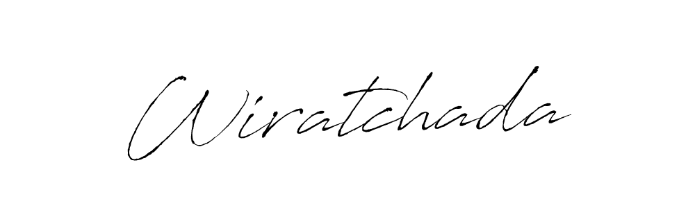 Make a beautiful signature design for name Wiratchada. With this signature (Antro_Vectra) style, you can create a handwritten signature for free. Wiratchada signature style 6 images and pictures png