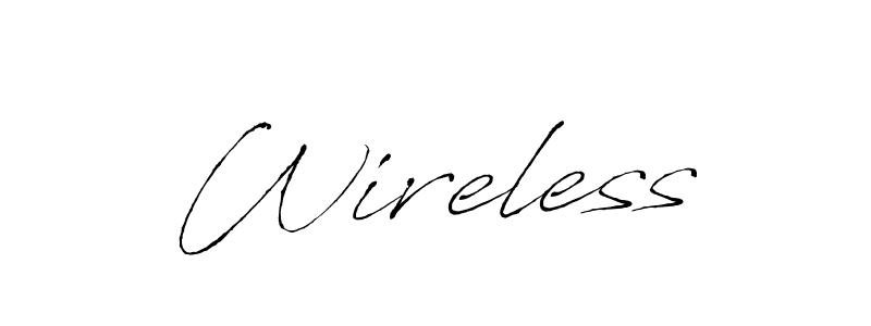 Also we have Wireless name is the best signature style. Create professional handwritten signature collection using Antro_Vectra autograph style. Wireless signature style 6 images and pictures png