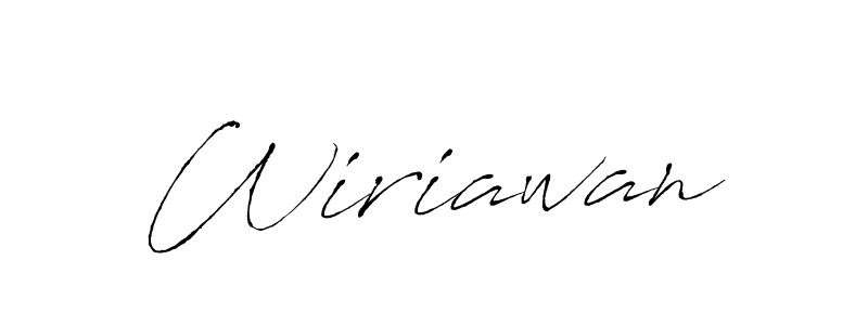 You should practise on your own different ways (Antro_Vectra) to write your name (Wiriawan) in signature. don't let someone else do it for you. Wiriawan signature style 6 images and pictures png