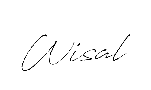 Use a signature maker to create a handwritten signature online. With this signature software, you can design (Antro_Vectra) your own signature for name Wisal. Wisal signature style 6 images and pictures png