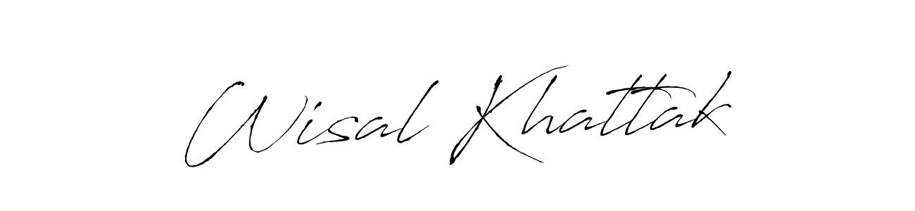 Wisal Khattak stylish signature style. Best Handwritten Sign (Antro_Vectra) for my name. Handwritten Signature Collection Ideas for my name Wisal Khattak. Wisal Khattak signature style 6 images and pictures png
