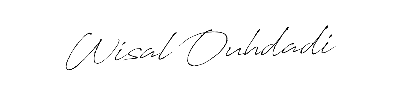 Use a signature maker to create a handwritten signature online. With this signature software, you can design (Antro_Vectra) your own signature for name Wisal Ouhdadi. Wisal Ouhdadi signature style 6 images and pictures png