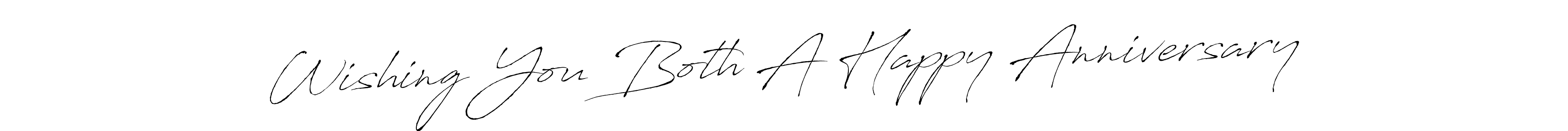 Wishing You Both A Happy Anniversary stylish signature style. Best Handwritten Sign (Antro_Vectra) for my name. Handwritten Signature Collection Ideas for my name Wishing You Both A Happy Anniversary. Wishing You Both A Happy Anniversary signature style 6 images and pictures png