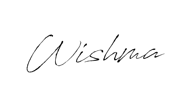 Design your own signature with our free online signature maker. With this signature software, you can create a handwritten (Antro_Vectra) signature for name Wishma. Wishma signature style 6 images and pictures png