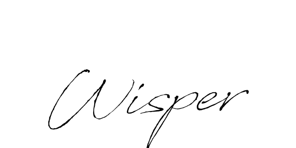Design your own signature with our free online signature maker. With this signature software, you can create a handwritten (Antro_Vectra) signature for name Wisper. Wisper signature style 6 images and pictures png