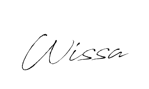 How to make Wissa signature? Antro_Vectra is a professional autograph style. Create handwritten signature for Wissa name. Wissa signature style 6 images and pictures png