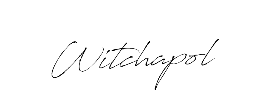 Design your own signature with our free online signature maker. With this signature software, you can create a handwritten (Antro_Vectra) signature for name Witchapol. Witchapol signature style 6 images and pictures png