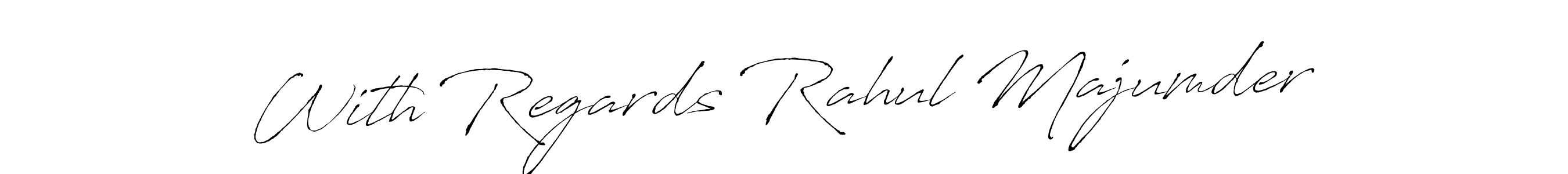 It looks lik you need a new signature style for name With Regards Rahul Majumder. Design unique handwritten (Antro_Vectra) signature with our free signature maker in just a few clicks. With Regards Rahul Majumder signature style 6 images and pictures png