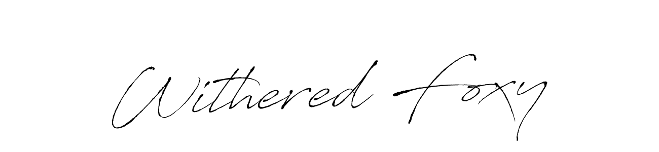 How to make Withered Foxy name signature. Use Antro_Vectra style for creating short signs online. This is the latest handwritten sign. Withered Foxy signature style 6 images and pictures png