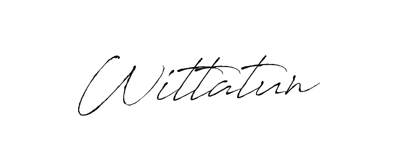 The best way (Antro_Vectra) to make a short signature is to pick only two or three words in your name. The name Wittatun include a total of six letters. For converting this name. Wittatun signature style 6 images and pictures png
