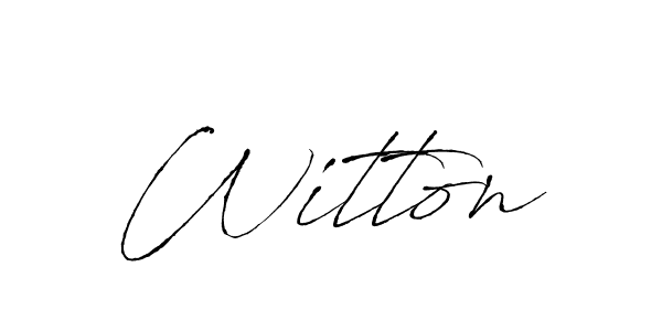 How to make Witton signature? Antro_Vectra is a professional autograph style. Create handwritten signature for Witton name. Witton signature style 6 images and pictures png