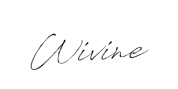 Wivine stylish signature style. Best Handwritten Sign (Antro_Vectra) for my name. Handwritten Signature Collection Ideas for my name Wivine. Wivine signature style 6 images and pictures png